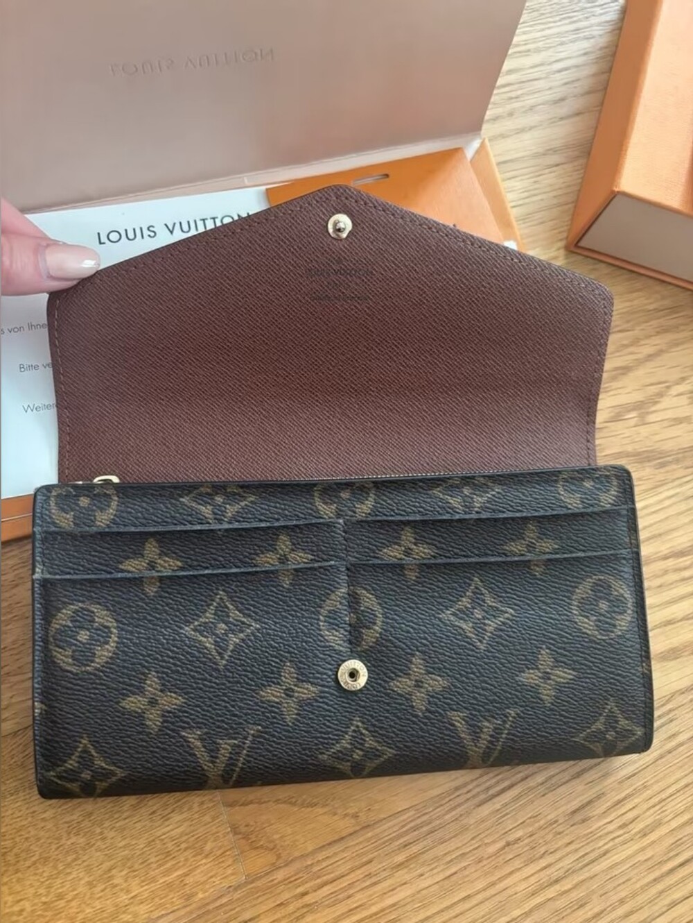 Louis Vuitton Monogram Brown Continental Wallet